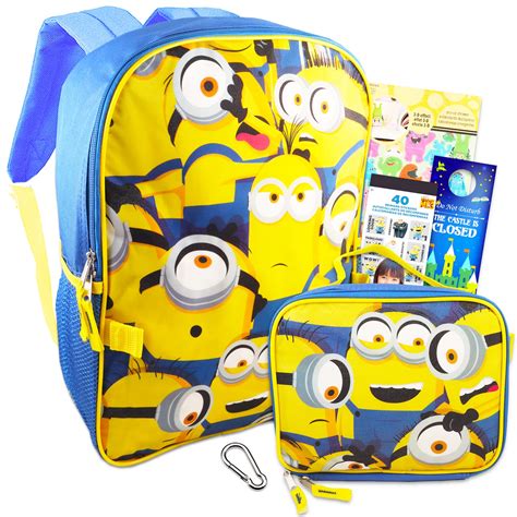 minions backpack and lunch box